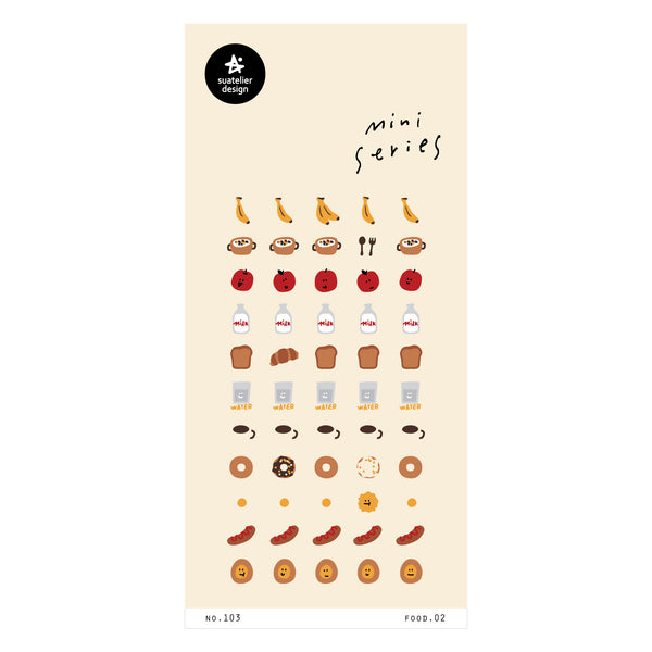 Suatelier Sticker Mini Series - Food.02 — front view