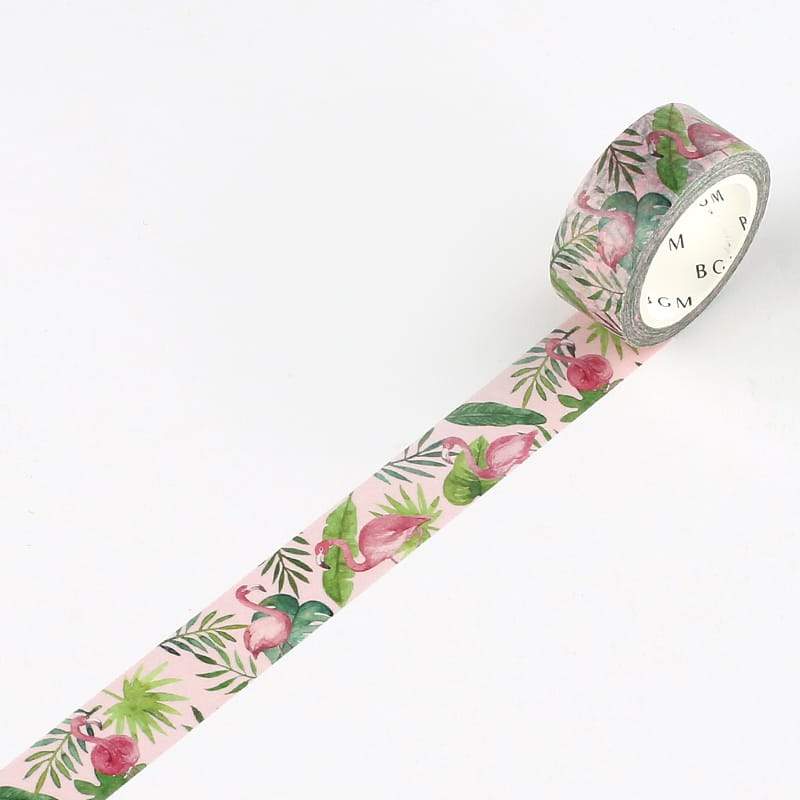 BGM Flamingo Washi Tape — pattern detail