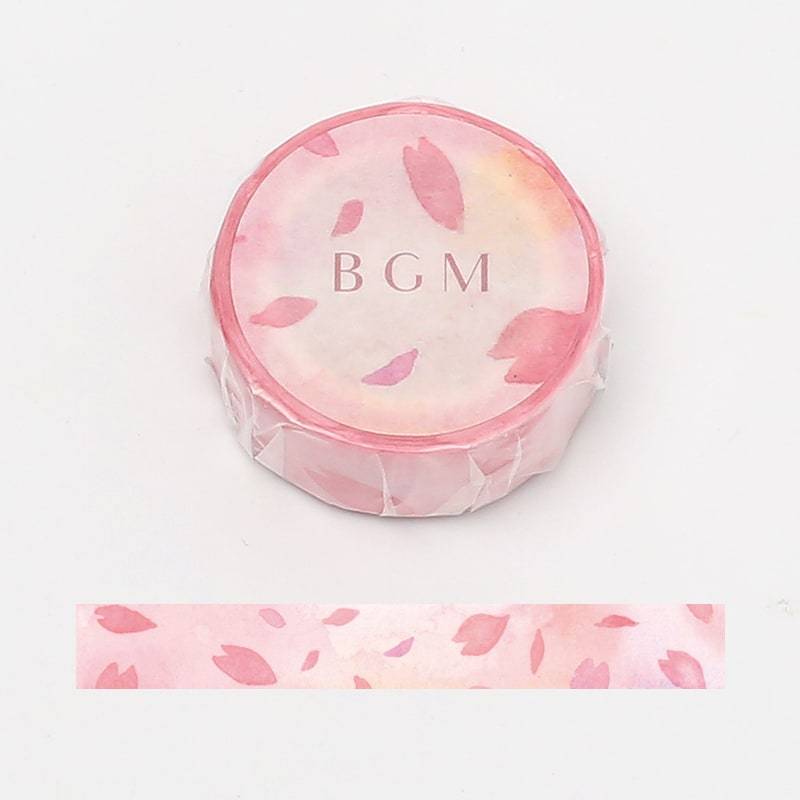 BGM Flying Flower Masking Tape — roll front
