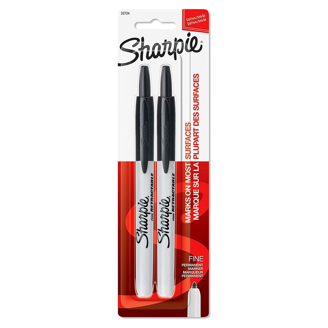 Sharpie Retractable Permanent Marker Set of 2 — front view