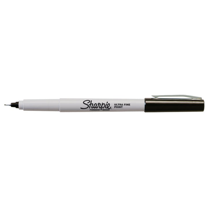 Sharpie Ultra Fine Point Permanent Markers Black Set of 2 — side view