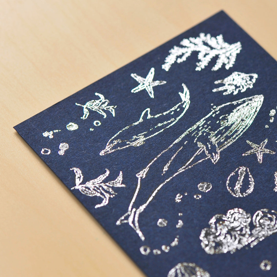 MU Craft Silver Foil Print-On Sticker 004 — side view