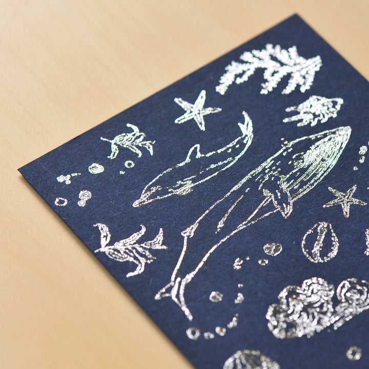 MU Craft Silver Foil Print-On Sticker 004 — side view
