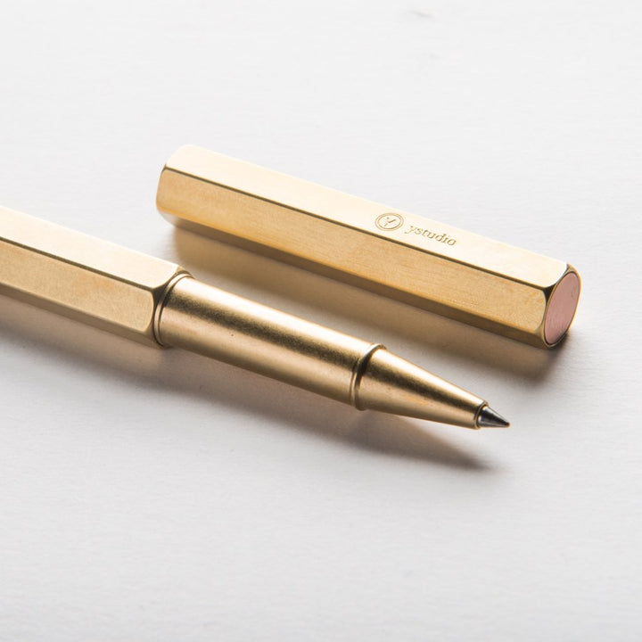 Ystudio Classic Rollerball Pen — writing at an angle