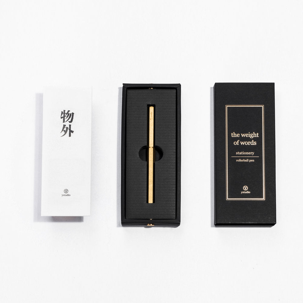 Ystudio Classic Rollerball Pen — flat lay
