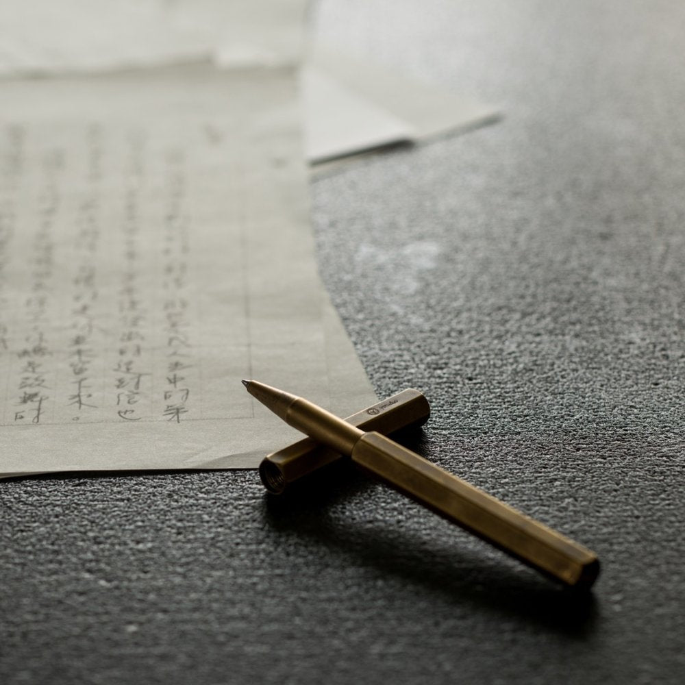 Ystudio Classic Rollerball Pen — barrel detail