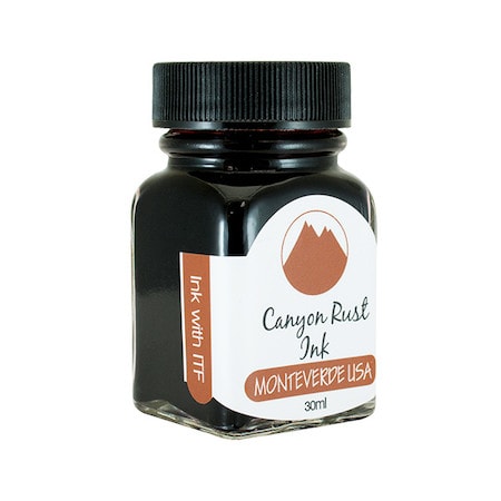 Monteverde 30ml Ink Bottle Canyon Rust — bottle front