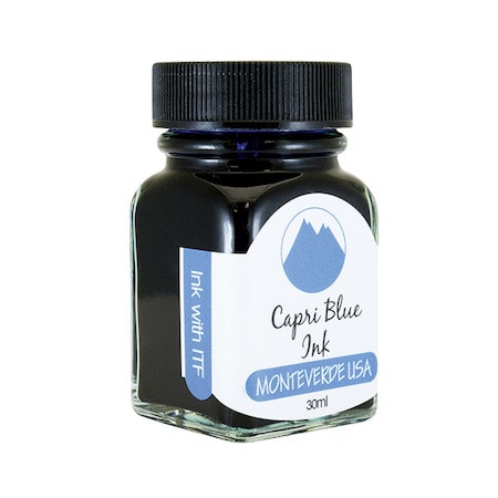 Monteverde 30ml Ink Bottle Capri Blue — bottle front