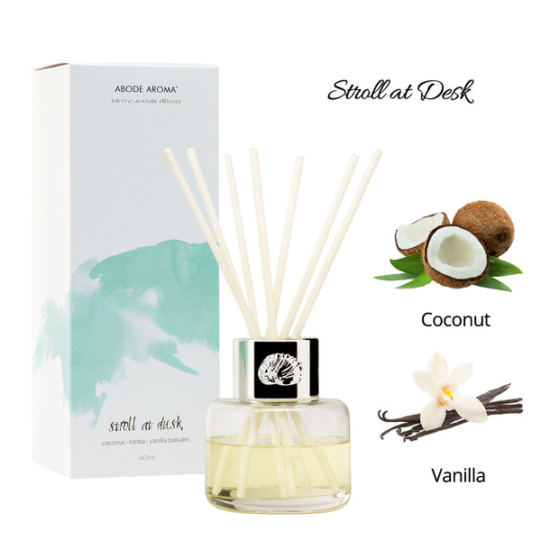 Abode Aroma Seascape Diffuser Stroll at Dusk (Coconut & Vanilla) — front view