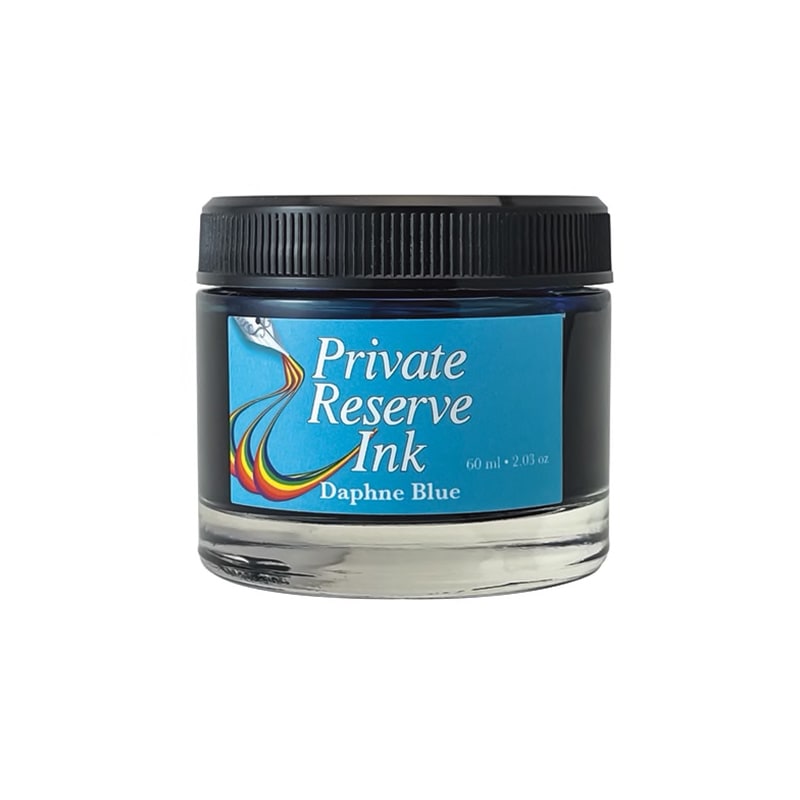 Private Reserve 60ml Ink Bottle Daphne Blue — bottle front