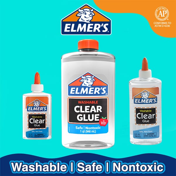Elmers Clear School Glue — front view