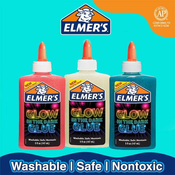 Elmer’s Glow In Dark Glue 5oz — side view