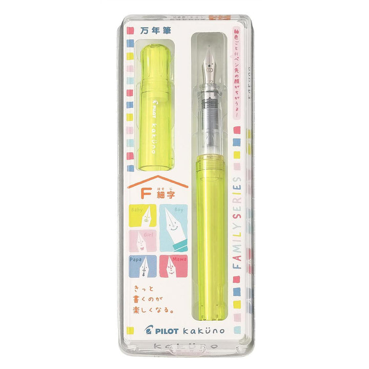 Pilot Kakuno Family Series Fountain Pen — writing at an angle