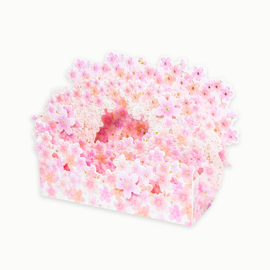 D'Won 3D Pop Up Card Cherry Blossom — front view