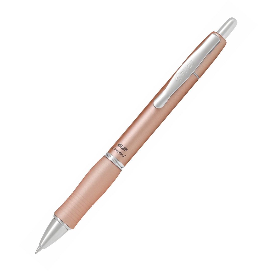 Pilot G2 Limited 0.7mm Gel Pen — flat lay