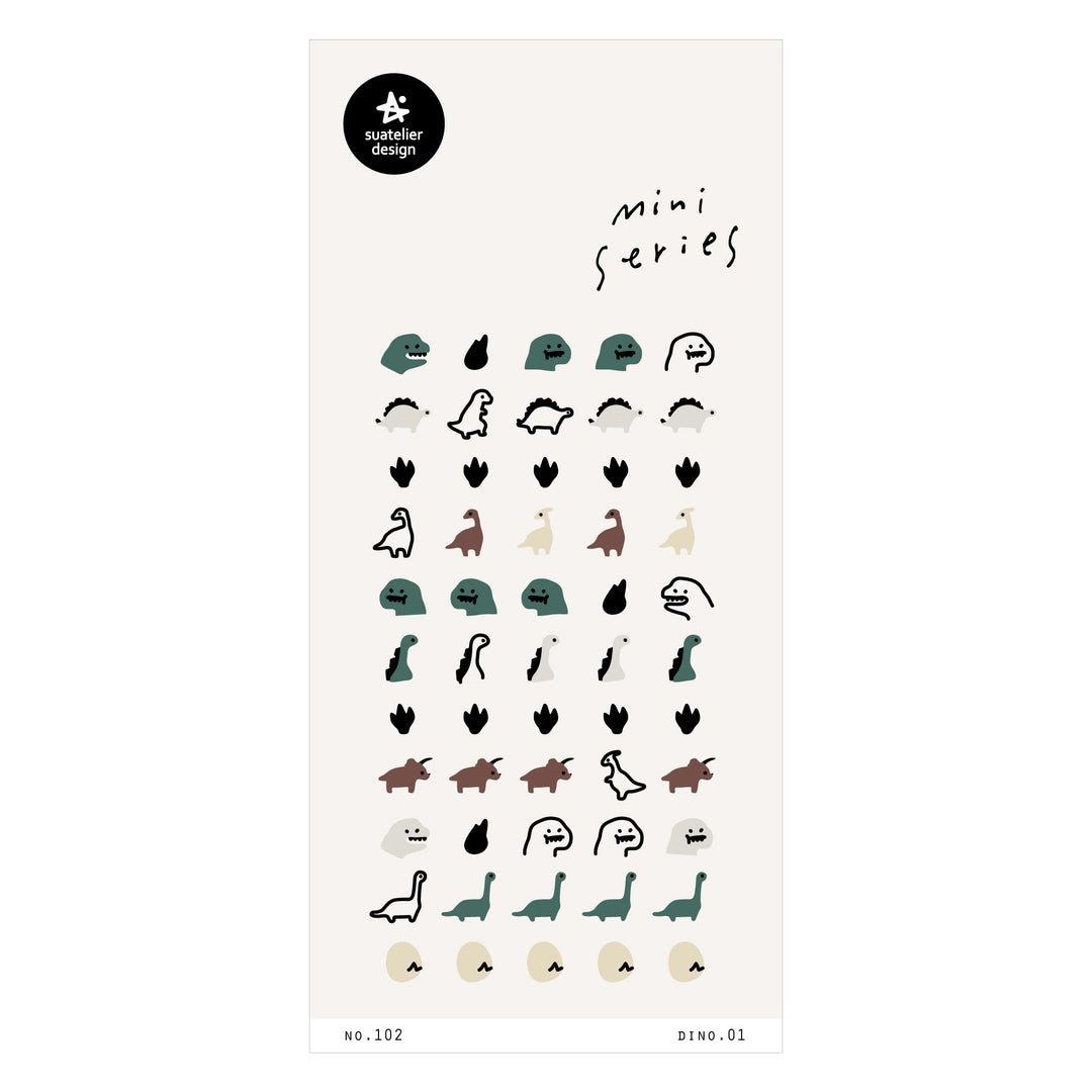 Suatelier Mini Series Sticker - Dino.01 — front view