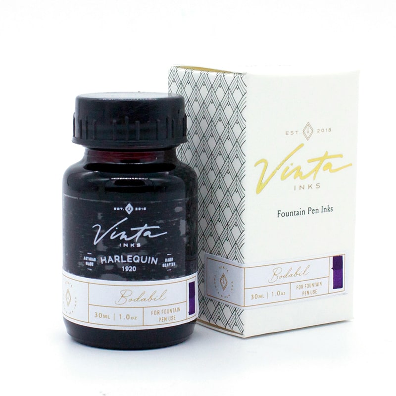 Vinta Inks 30ml Ink Bottle Harlequin (Bodabil 1920) — cap detail