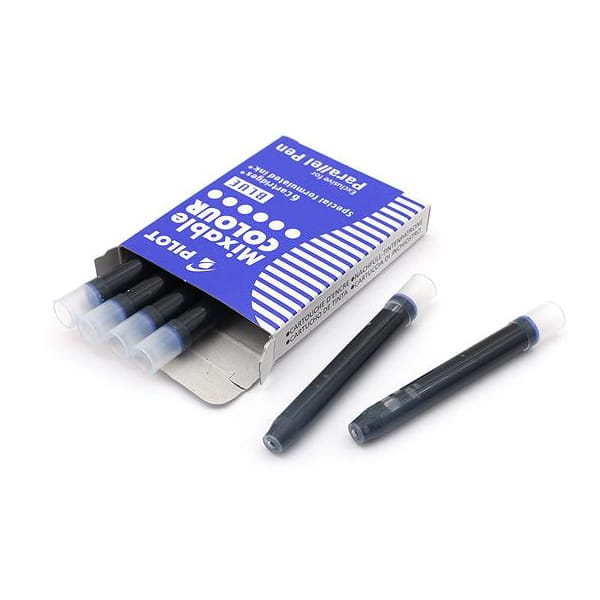 (DD) Pilot Parallel Pen Ink Cartridge — flat lay