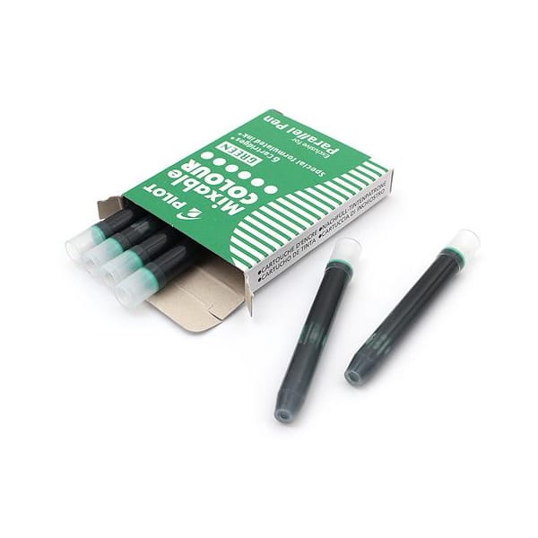 (DD) Pilot Parallel Pen Ink Cartridge — flat lay