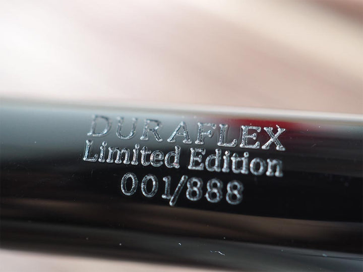 Conklin Duraflex Limited Edition Fountain Pen (Flex Nib) Chrome — flat lay
