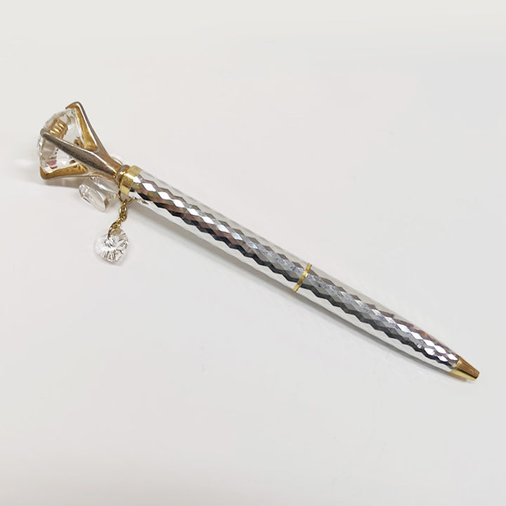 Helen Kelly Diamond Charm Pen Silver — with packaging