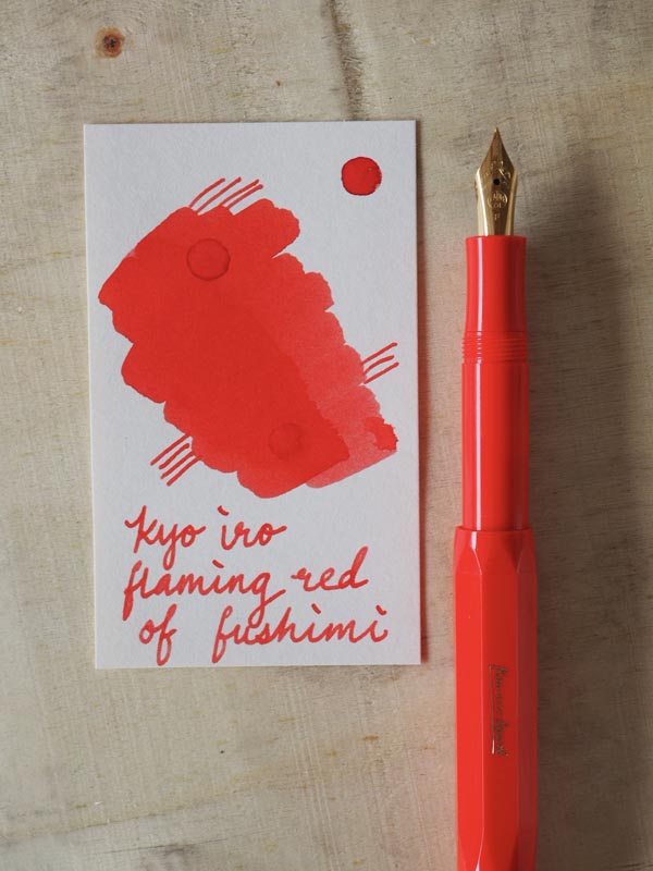 Kyoto Ink Kyo-no-oto 40ml Bottled Ink - Imayouiro — flat lay