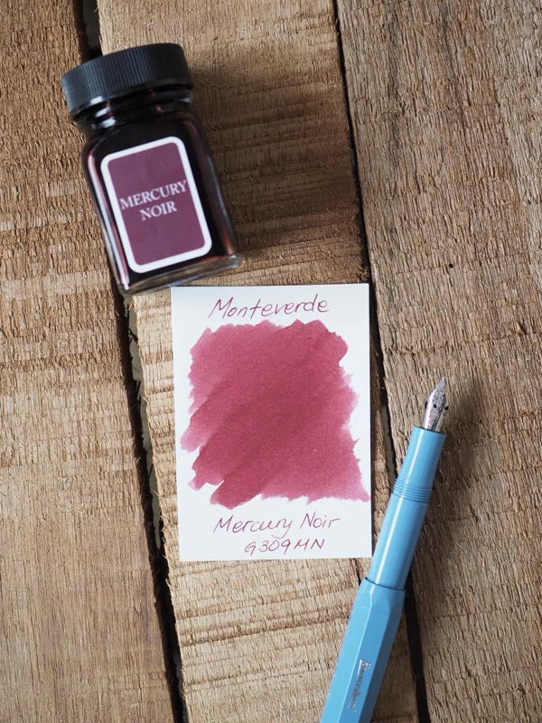 Monteverde 30ml Ink Bottle Mercury-Noir — cap detail