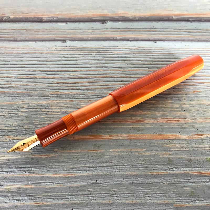 Kaweco Pen Limited Edition 2018 Art Sport Fountain - Orange — barrel detail