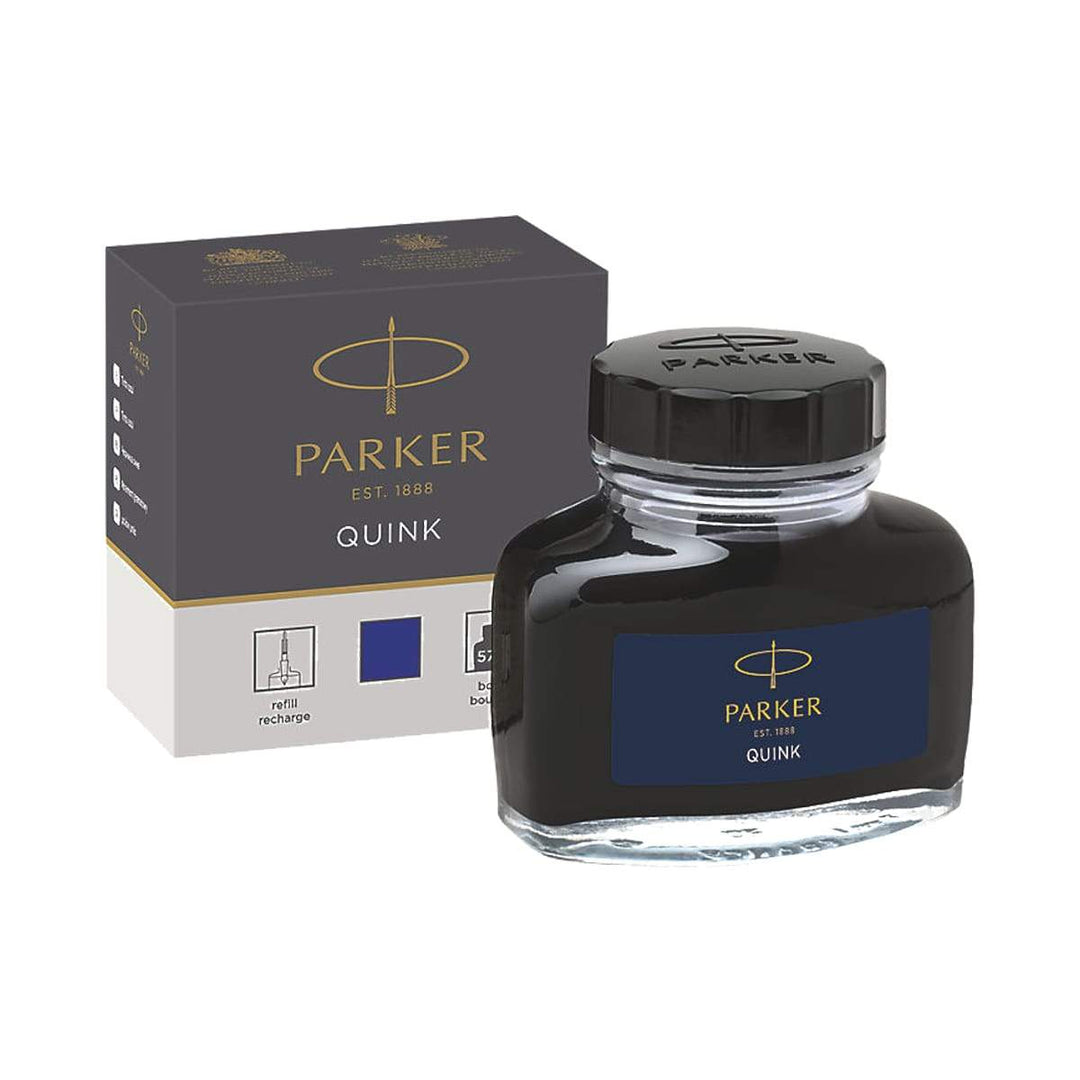 Parker Quink Ink Bottle 57ml — bottle at angle