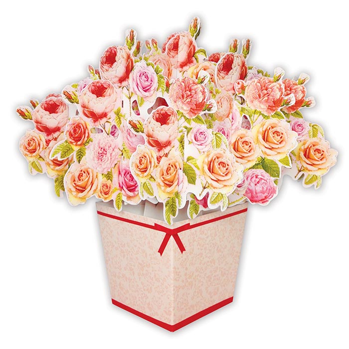 D'Won 3D Pop Up Card Flower In A Box Assorted — front view