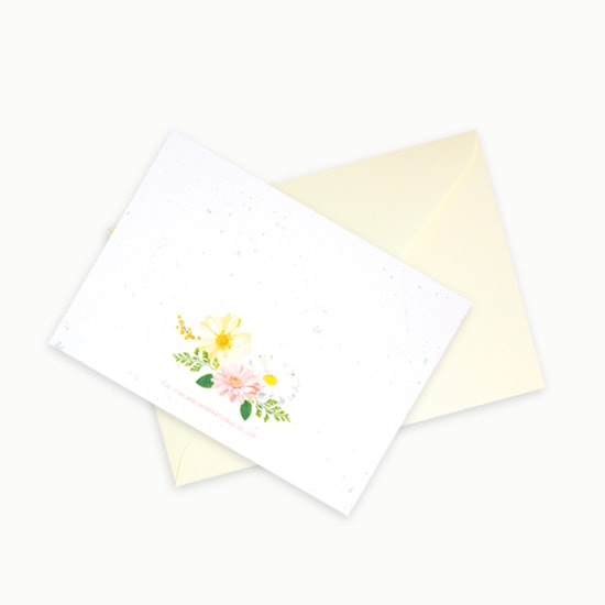 D'Won Card Happy Birthday Gerbera — side view
