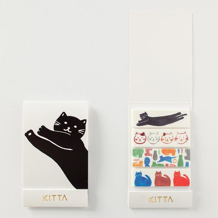 KITTA Washi Tape Cat — roll front