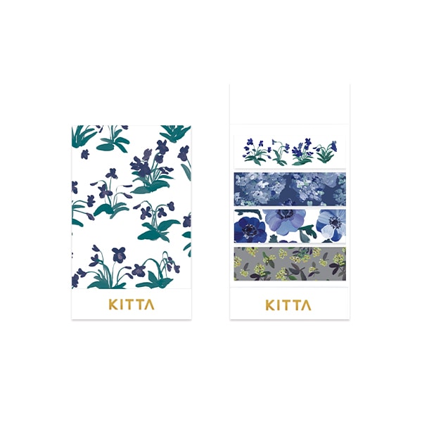 KITTA Washi Tape Flower 6 — roll front
