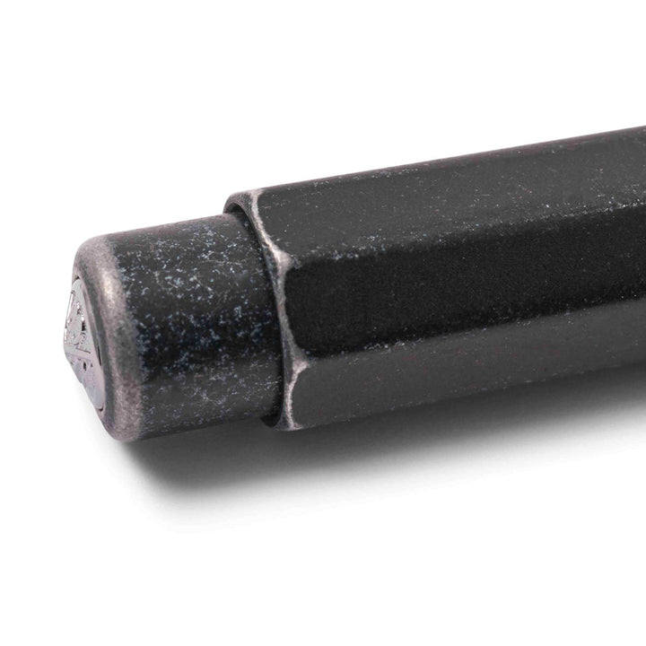 Kaweco AL Sport Stonewashed Ballpoint Pen - Black — writing at an angle
