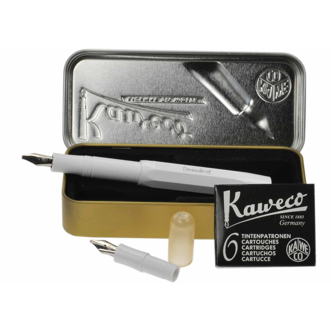 Kaweco Calligraphy Set "S" White — front view