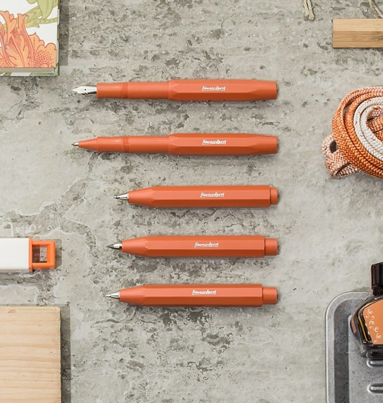 Kaweco Skyline Sport Fountain Pen - Fox — flat lay
