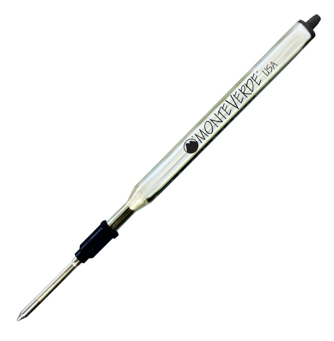 Monteverde Soft Roll Ballpoint Refill To Fit Lamy Ballpoint Pen Blue — tip detail