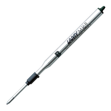 Lamy M16 Giant Ballpoint Pen Refill — uncapped with cap posted