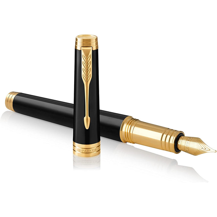 Parker Premier Black GT Fountain Pen — barrel detail