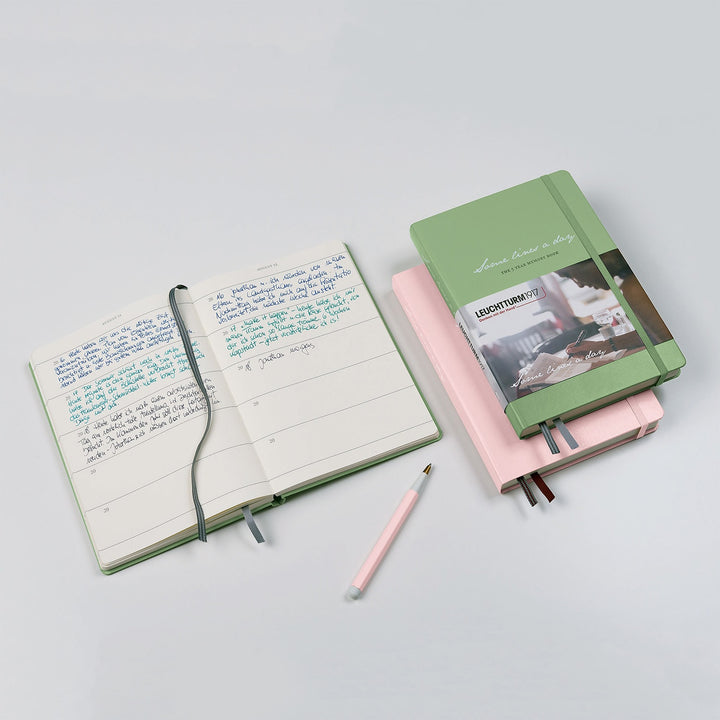 Leuchtturm1917 Some Lines A Day A5 Medium Hardcover Notebook - Powder — back cover