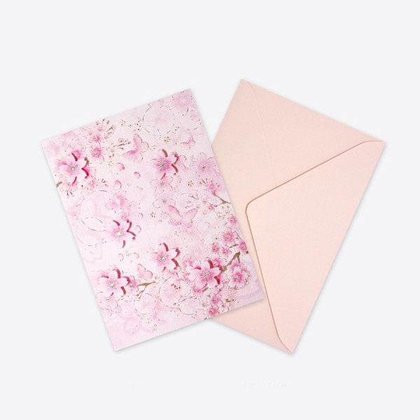 D'Won Card Butterfly Dark Pink — front view