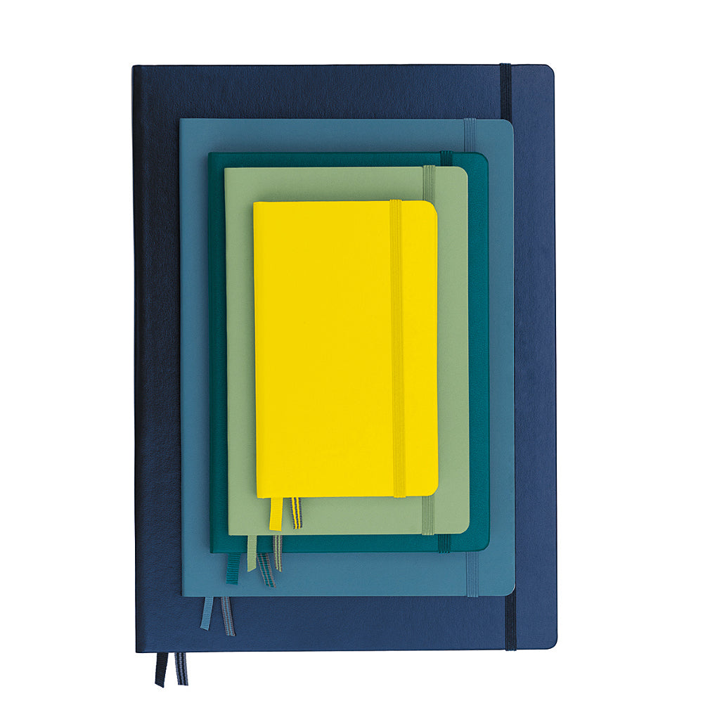 Leuchtturm1917 A5 Medium Sketchnote Hardcover Journal - Olive — size comparison