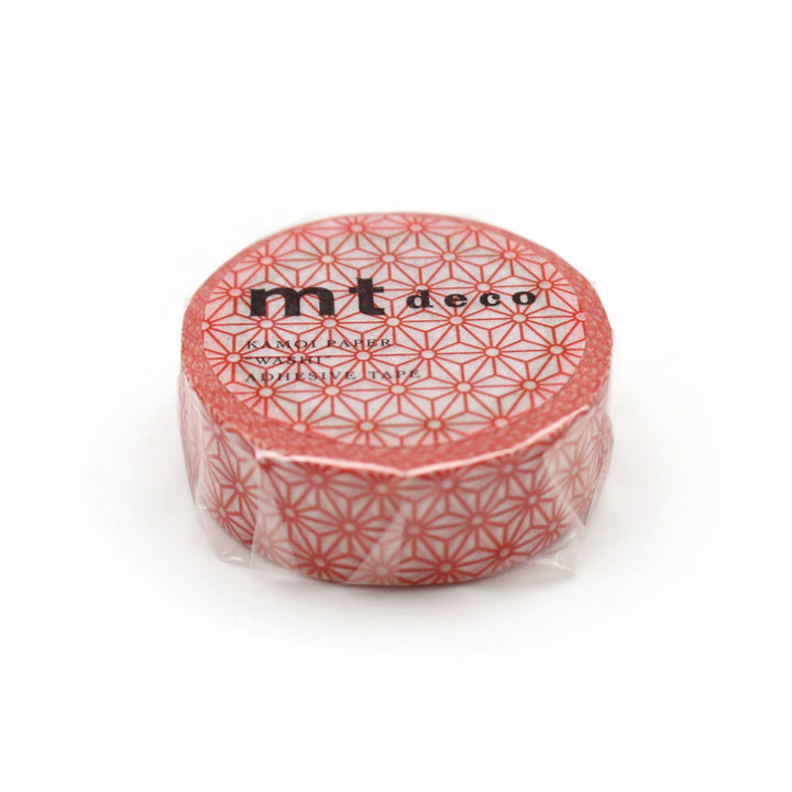 MT Deco Washi Tape - Asanoha Shuaka — applied on surface