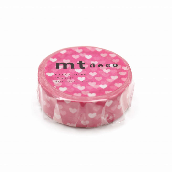 MT Deco Washi Tape - Heart Spot — applied on surface