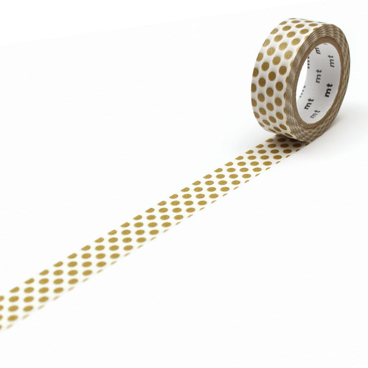 MT Masking Tape Deco Washi Tape -  Dot Gold 2 — pattern detail