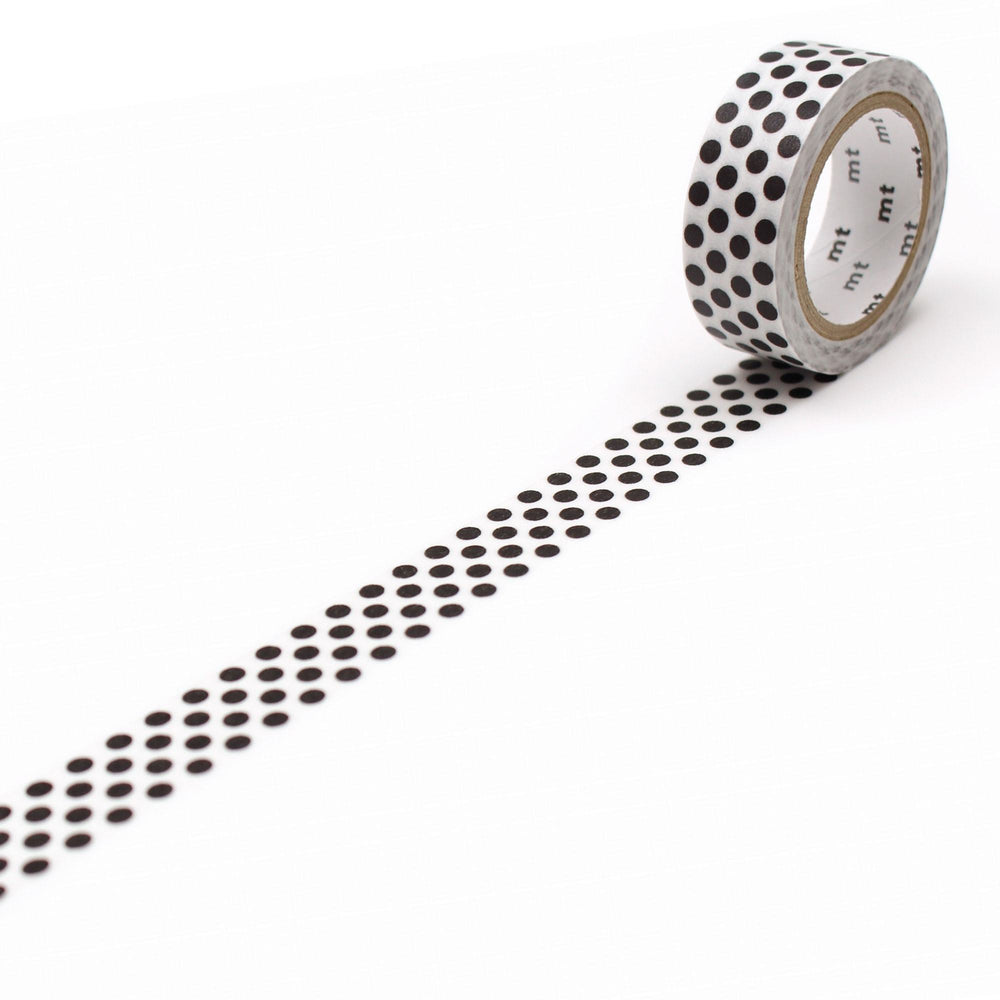 MT Masking Tape Deco Washi Tape - Dot Black 2 — pattern detail