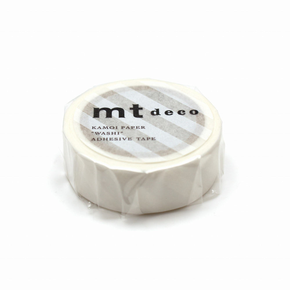 MT Deco Washi Tape Stripe White — pattern detail