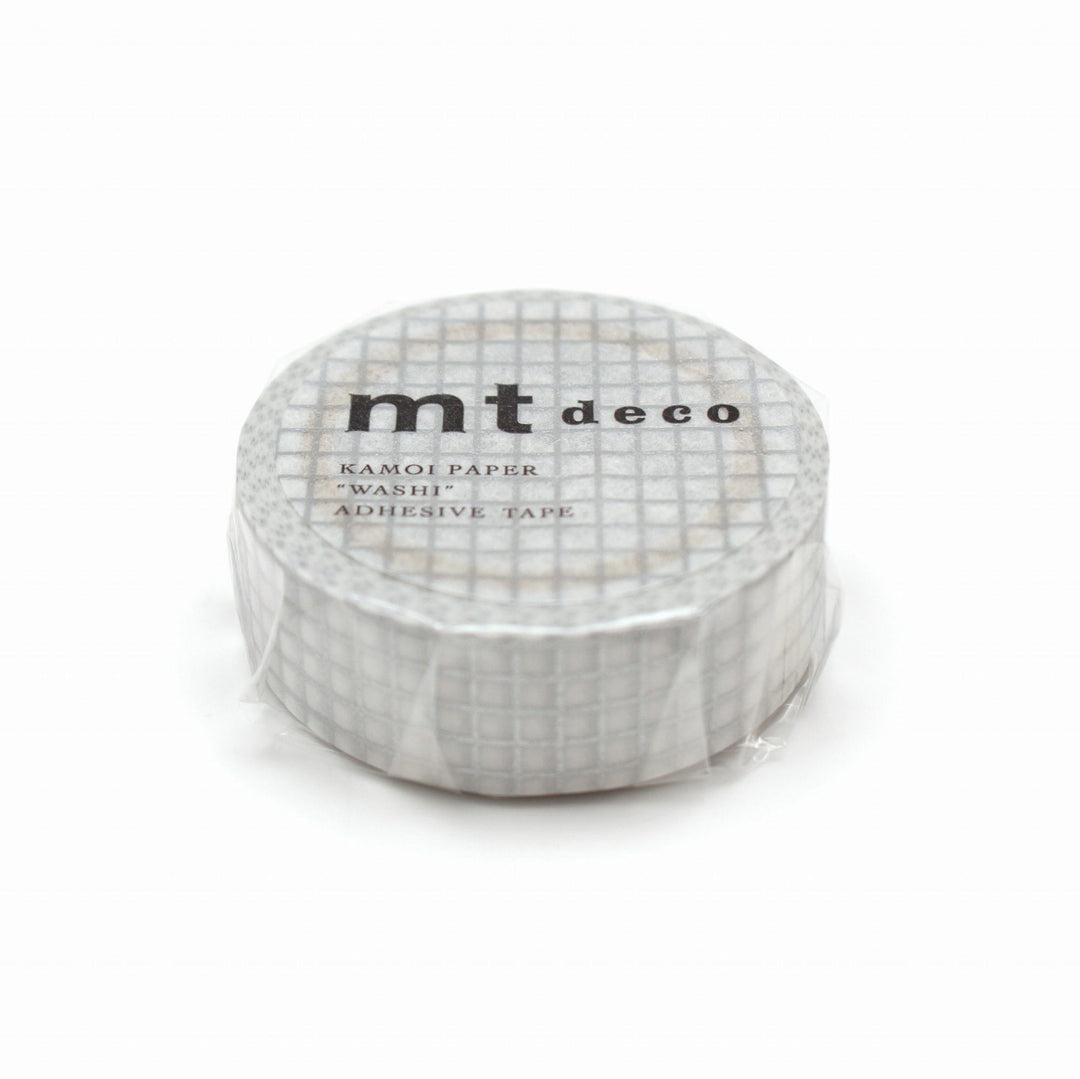 MT Deco Washi Tape - Hougan Silver 2 — applied on surface