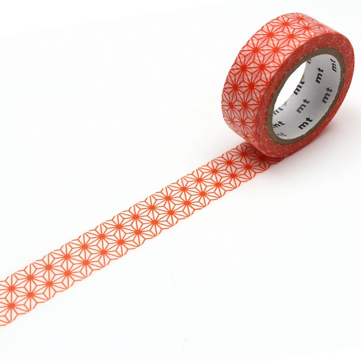 MT Deco Washi Tape - Asanoha Akadaidai — pattern detail