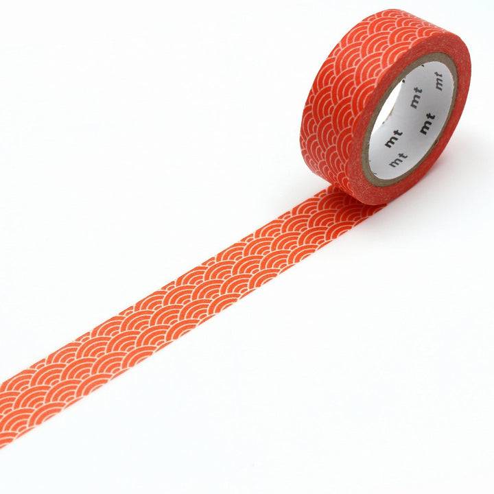 MT Deco Washi Tape Seigaihamon Akadaidai — roll front